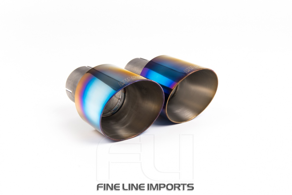 Catback -  Resonated - GTD Twin Outlet Style with GT-80 Burnt Titanium