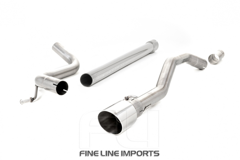 Catback - Non-Resonated (Luider) with GT-90 Polished Trim