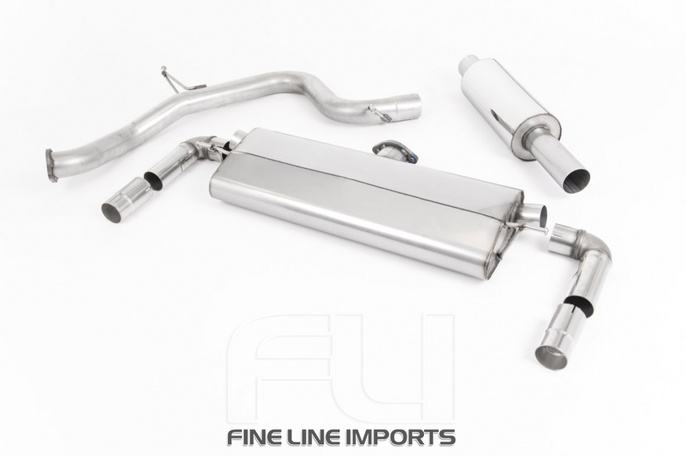 Catback - Resonated - ECE - with GT-100 Burnt Titanium