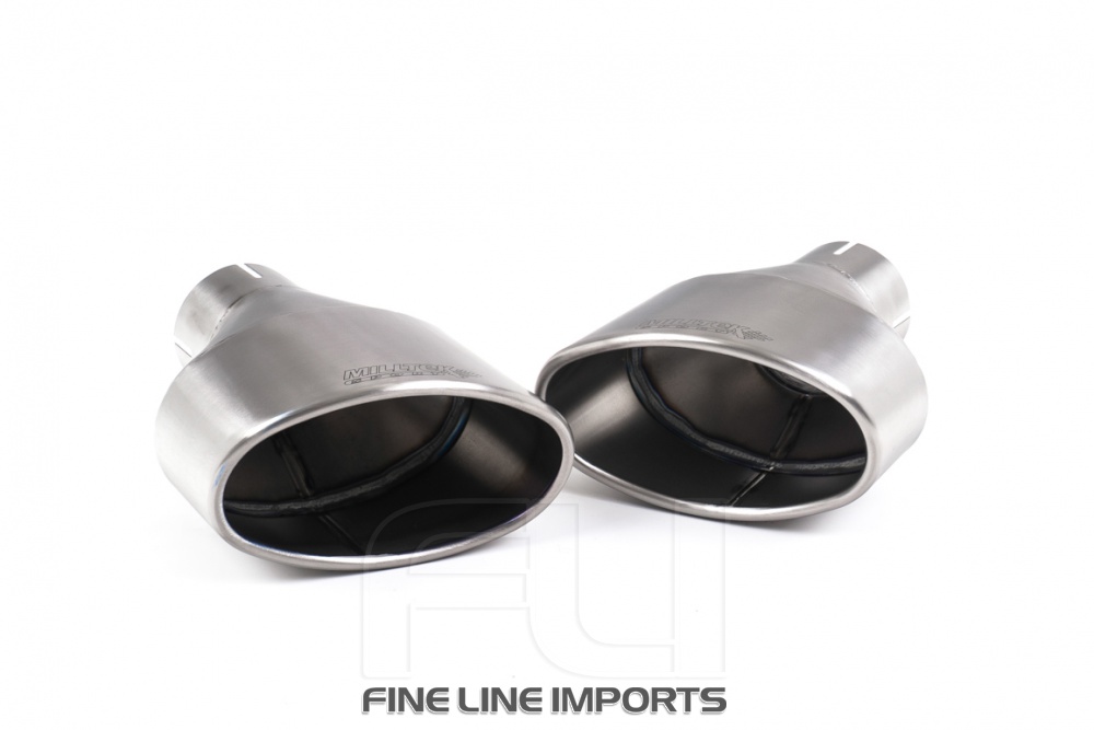 Catback ECE Resonated - Titanium Oval Trims