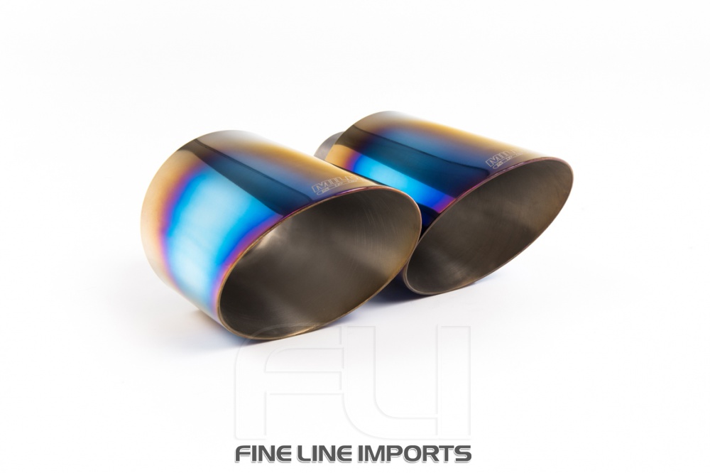 Catback GPF Delete Pipe with Dual GT-115 Burnt Titanium