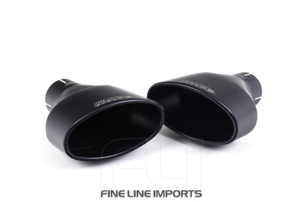 Catback Non-Resonated (louder) - Cerakote Black Oval Trims