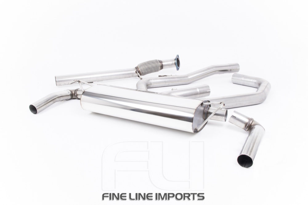 Catback Non-Resonated (louder) with Dual GT-115 Burnt Titanium