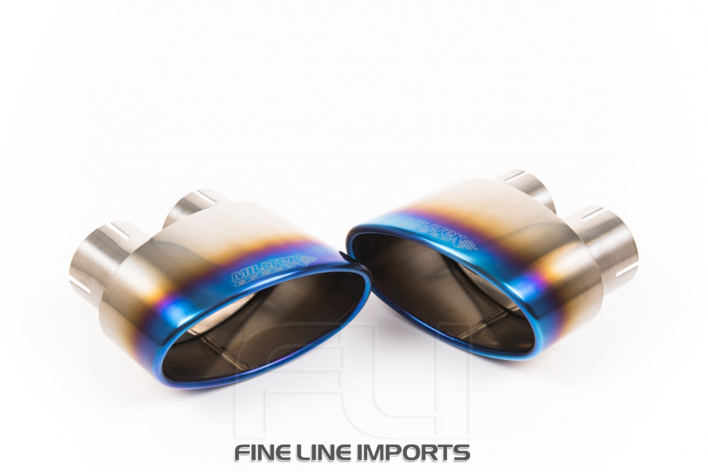 Catback Resonated ECE - Burnt Titanium Oval Trims 