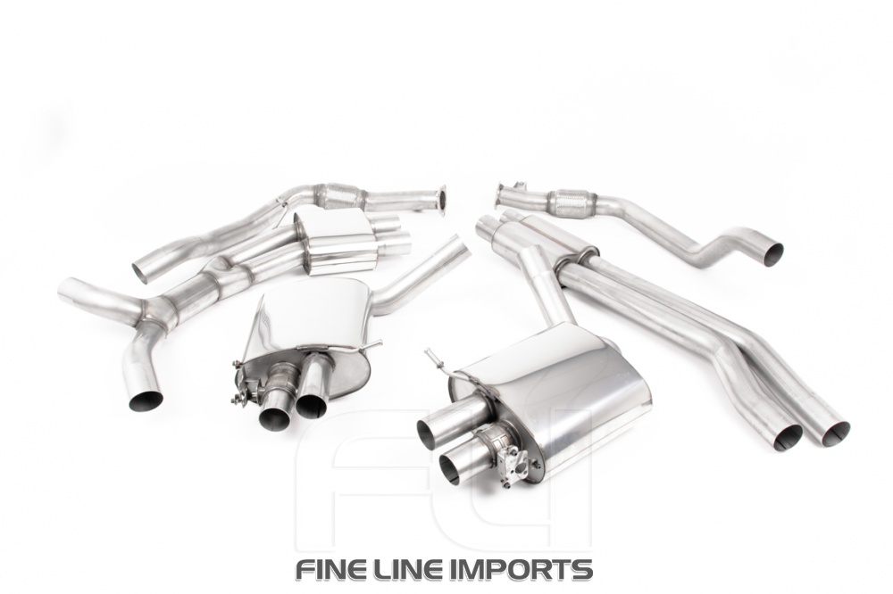 Catback Resonated ECE - Polished Oval Trims 