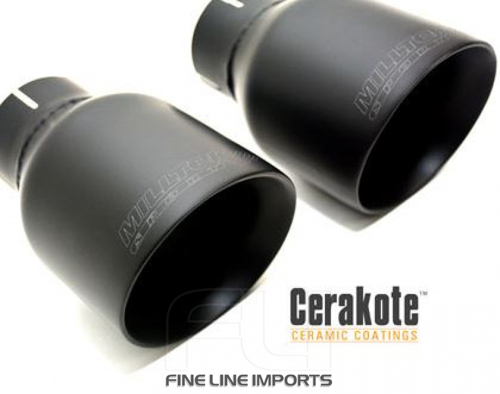 Catback Resonated ECE, Cerakote Black GT-90 Trims