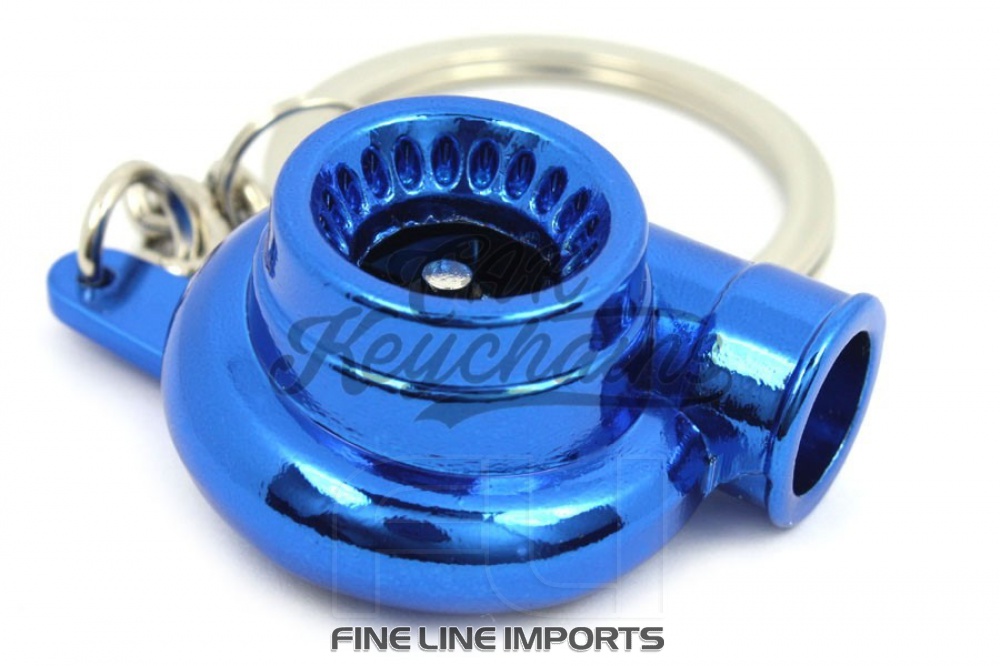CK-BR001BLC Turbine keychain (blue chrome)