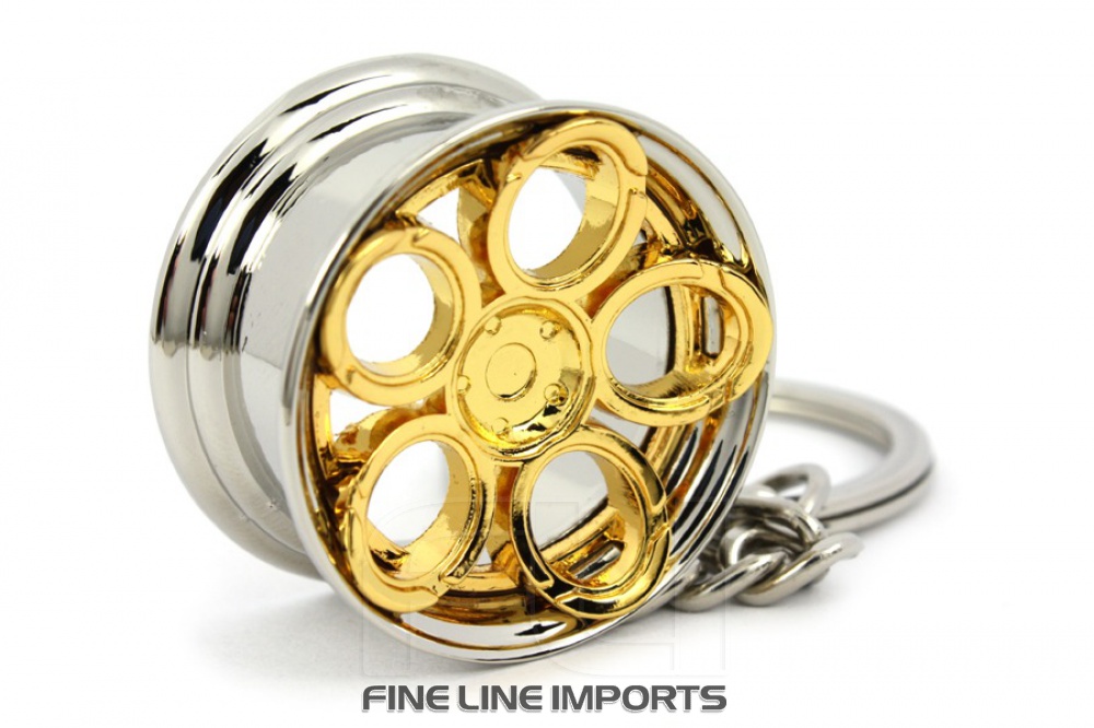 CK-BR061G LR 2.0 wheel keychain (gold)