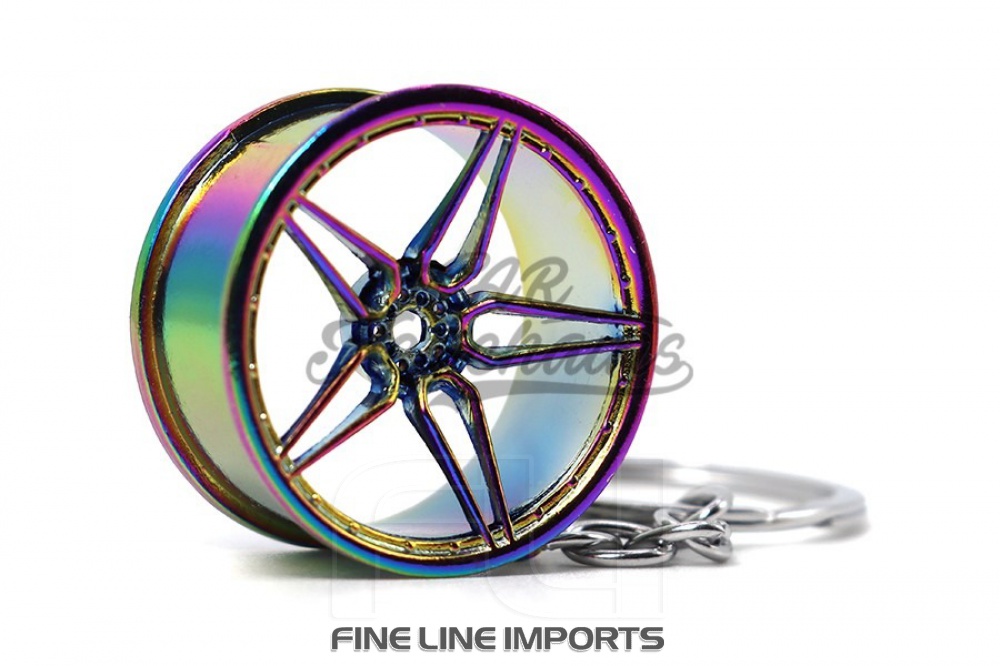 CK-BR062NC 2PC wheel keychain (neochrome)