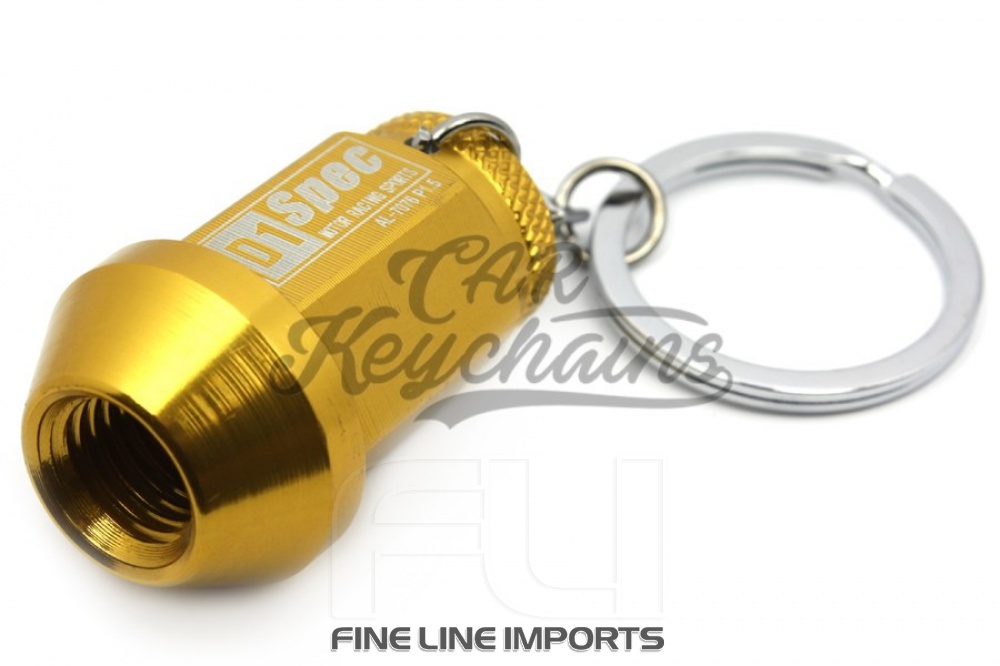 CK-BR201G D1 wheel nut keychain (gold)