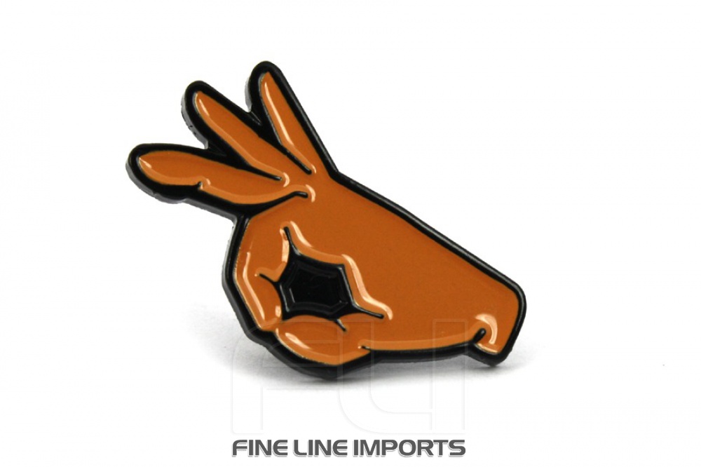 CK-BR959-2 Enamel pin | Circle game sign