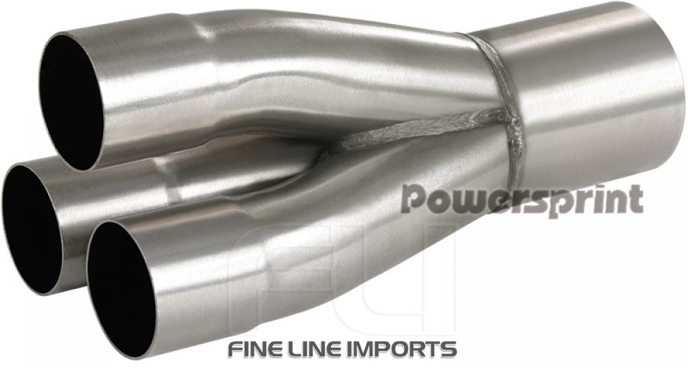 Collector 3 naar 1 -  3x45mm naar 1x 76mm