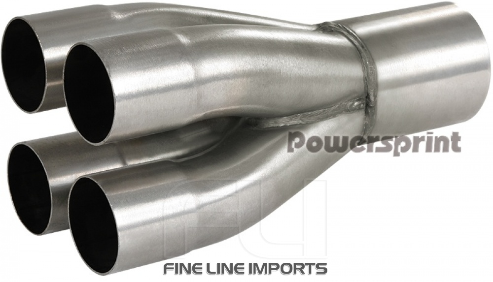 Collector 4 naar 1 -  4x50mm naar 1x 76mm