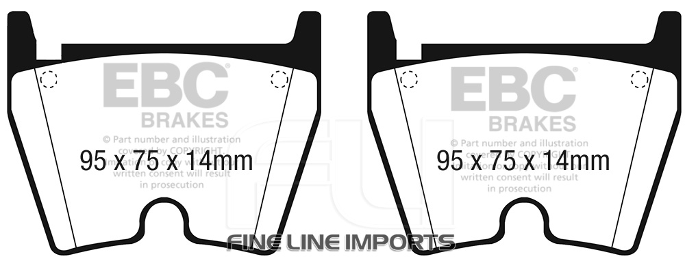 EBC DP41513_4 Yellowstuff Remblokken