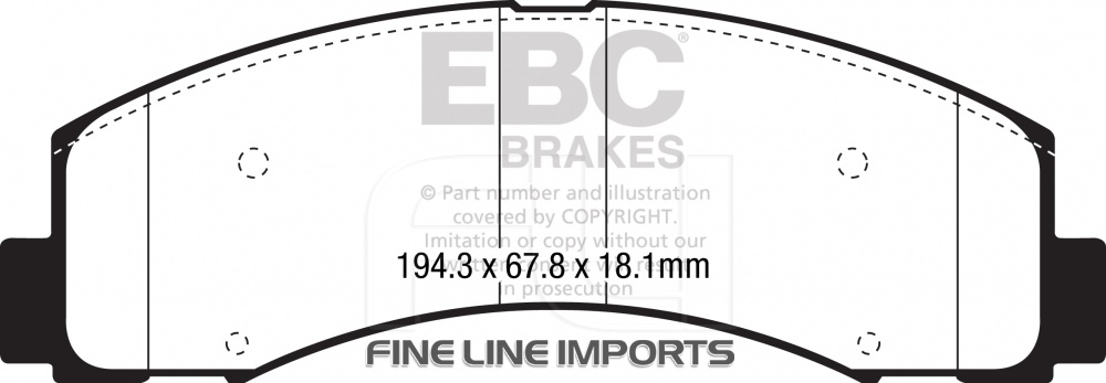 EBC DP63088 Greenstuff 4x4 Remblokken