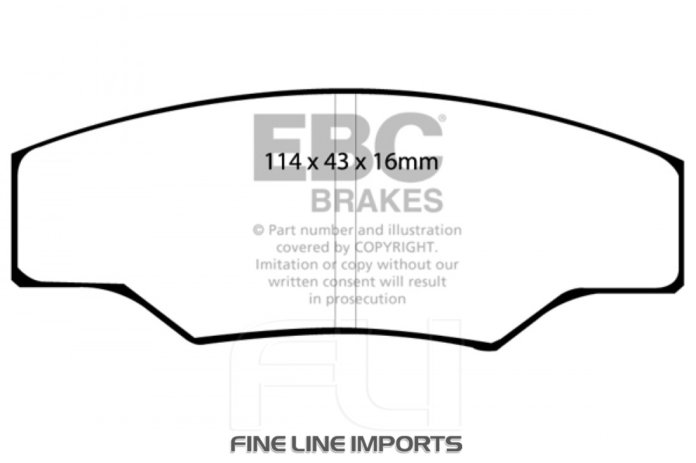 EBC DP8003RP1 Track and Race Brakepads