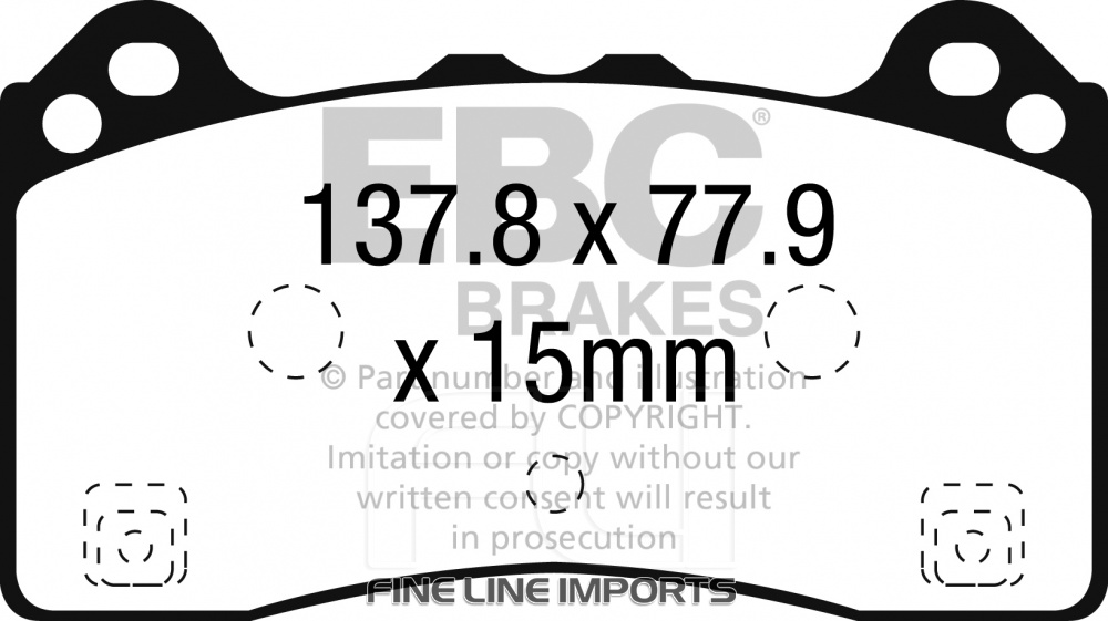 EBC DP82274RP1 Track and Race Brakepads