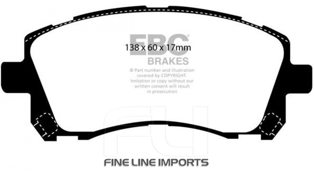EBC DP91134 Orangestuff Racing Remblokken