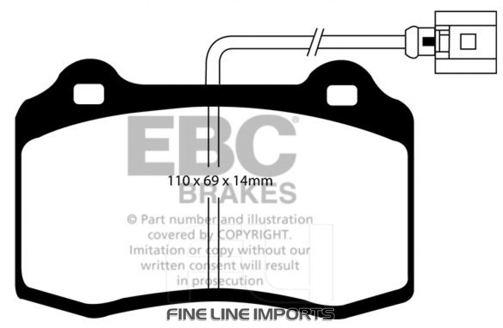 EBC DP91140_2 Orangestuff Racing Remblokken