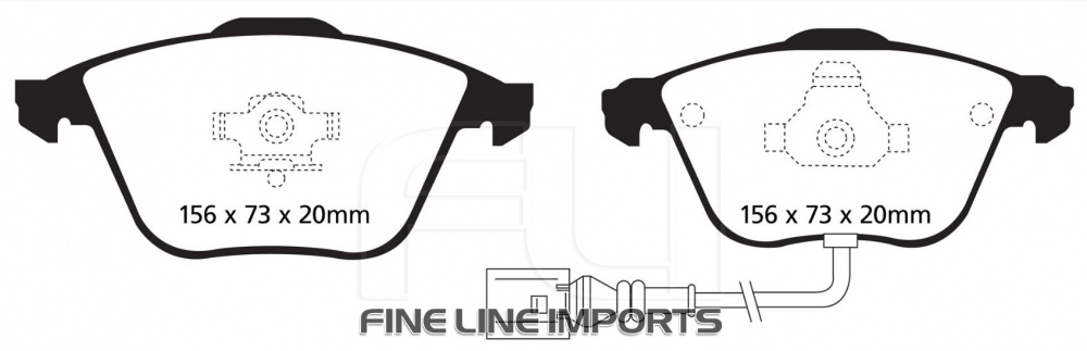 EBC DP91594 Orangestuff Racing Remblokken