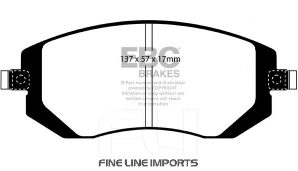 EBC DP91661 Orangestuff Racing Remblokken