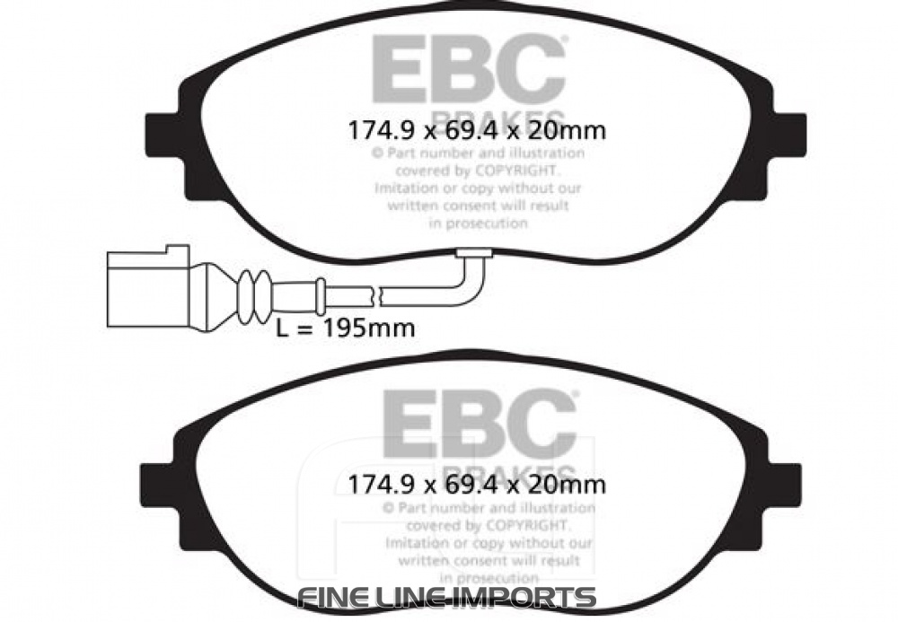 EBC DP92127 Orangestuff Racing Remblokken