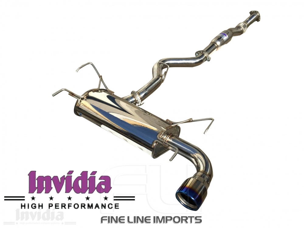 Invidia Cat-back exhaust Q300tl single exit - SBCB-0801Q-Ti - Subaru Impreza WRX