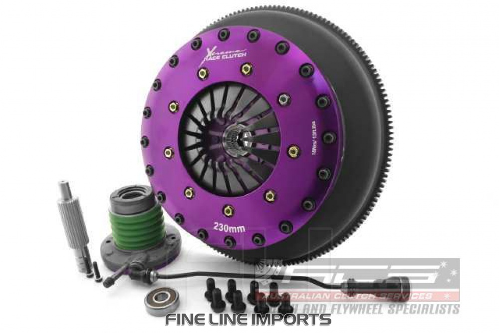 KCR23632-2E Xtreme Performance - 230mm Rigid Ceramic Twin Plate Clutch Kit Incl SMF Flywheel & CSC