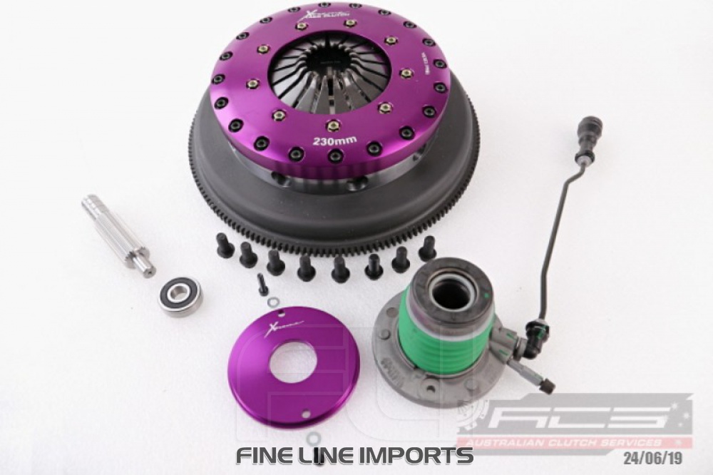 KCR23632-2G Xtreme Performance - 230mm Organic Twin Plate Clutch Kit Incl SMF Flywheel & CSC