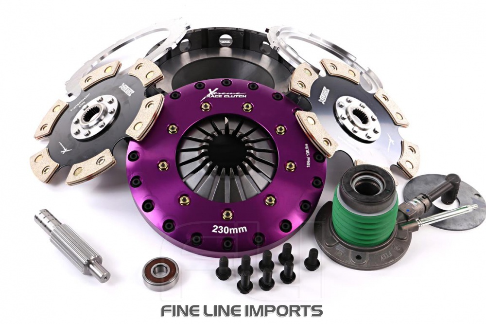 KCR23636-2E Xtreme Performance - 230mm Rigid Ceramic Twin Plate Clutch Kit Incl Flywheel & CSC 1800Nm