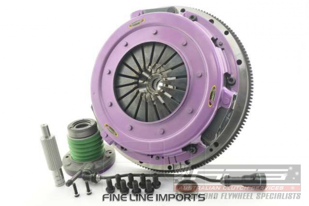 KCR27632-2G Xtreme Performance - 270mm Organic Twin Plate Clutch Kit Incl SMF Flywheel & CSC