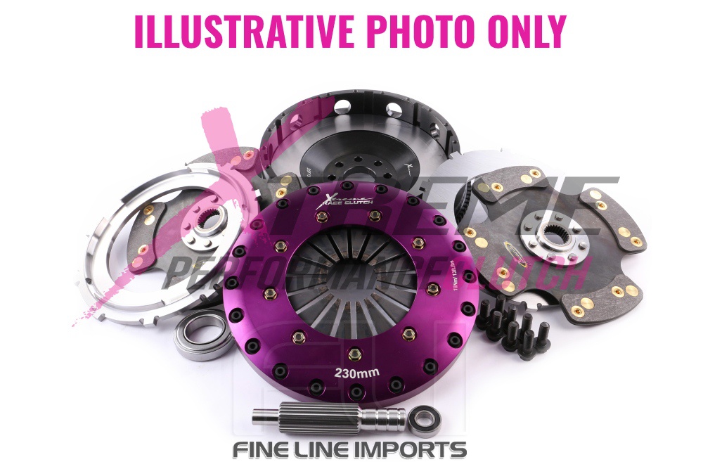KFD23597-2P Xtreme Performance - 230mm Carbon Twin Plate Clutch Kit Incl Flywheel 1670Nm