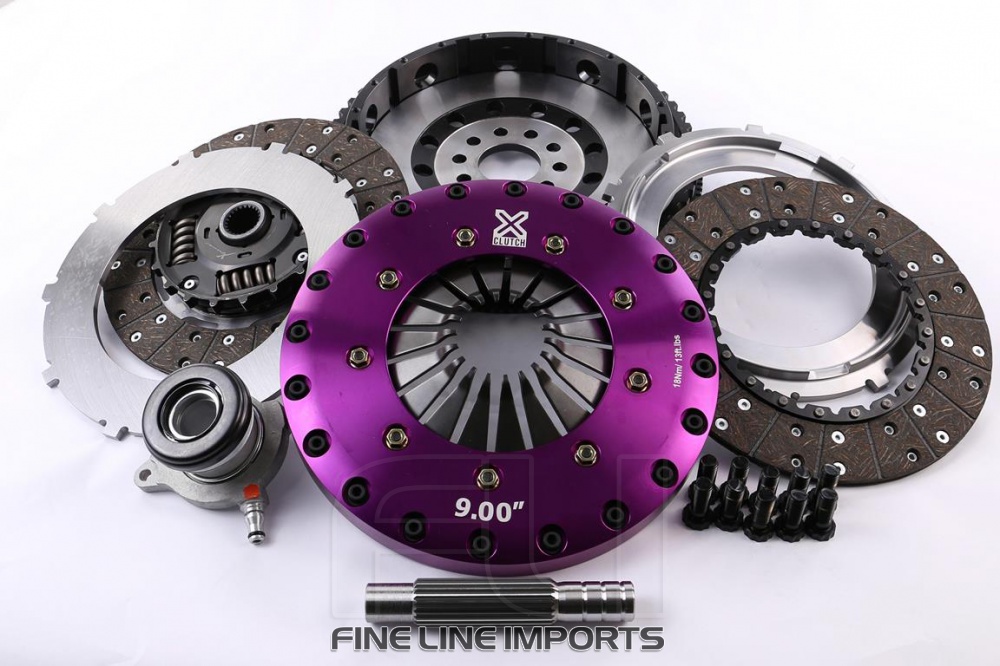 KFD23648-2A Xtreme Performance - 230mm Sprung hub Organic Twin Plate Clutch Kit Incl Flywheel & CSC