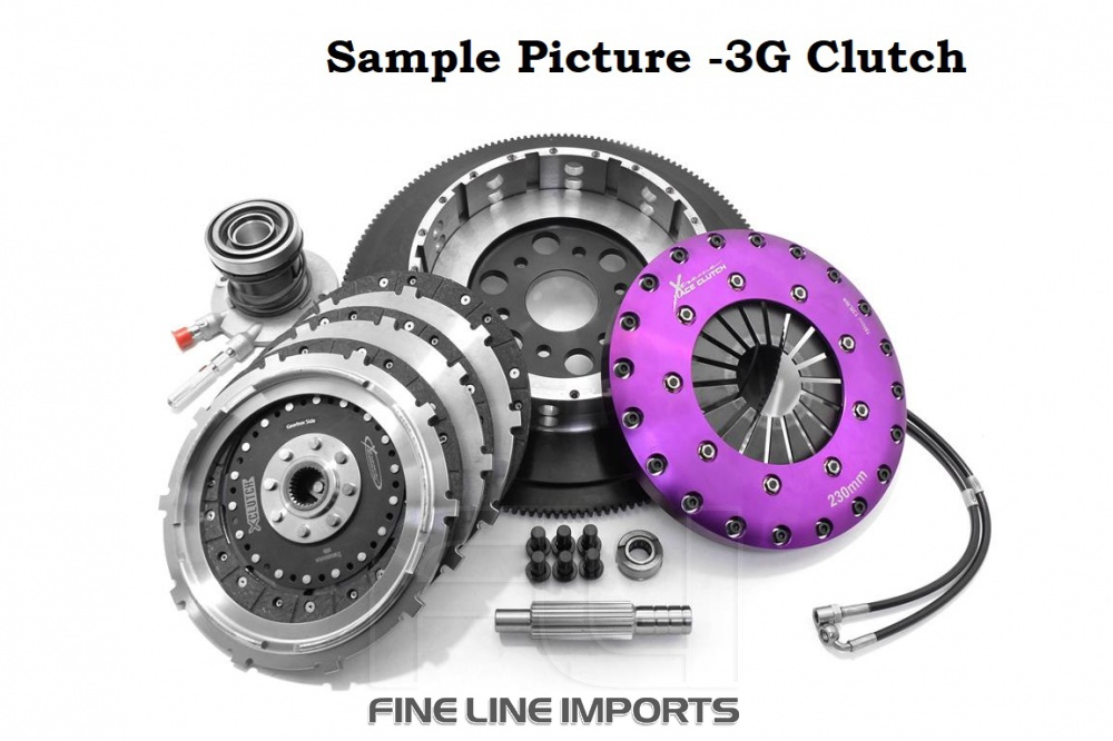 KFD23681-3G Xtreme Performance - 230mm Organic Triple Plate Clutch Kit Incl Flywheel & CSC