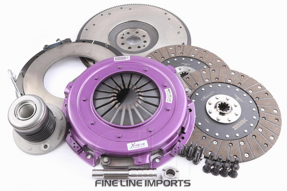 KFD27656-2G Xtreme Performance - 270mm Organic Twin Plate Clutch Kit Incl Flywheel & CSC
