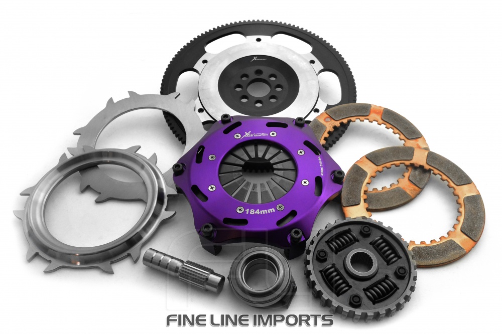 KNI18525-2B Xtreme Performance - 184mm Sprung Ceramic Twin Plate Clutch Kit Incl Flywheel - NISSAN