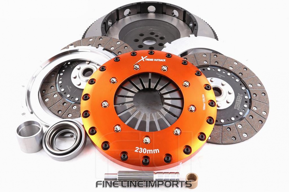 KNI23542-2G Xtreme Performance - 230mm Organic Twin Plate Clutch Kit Incl Flywheel