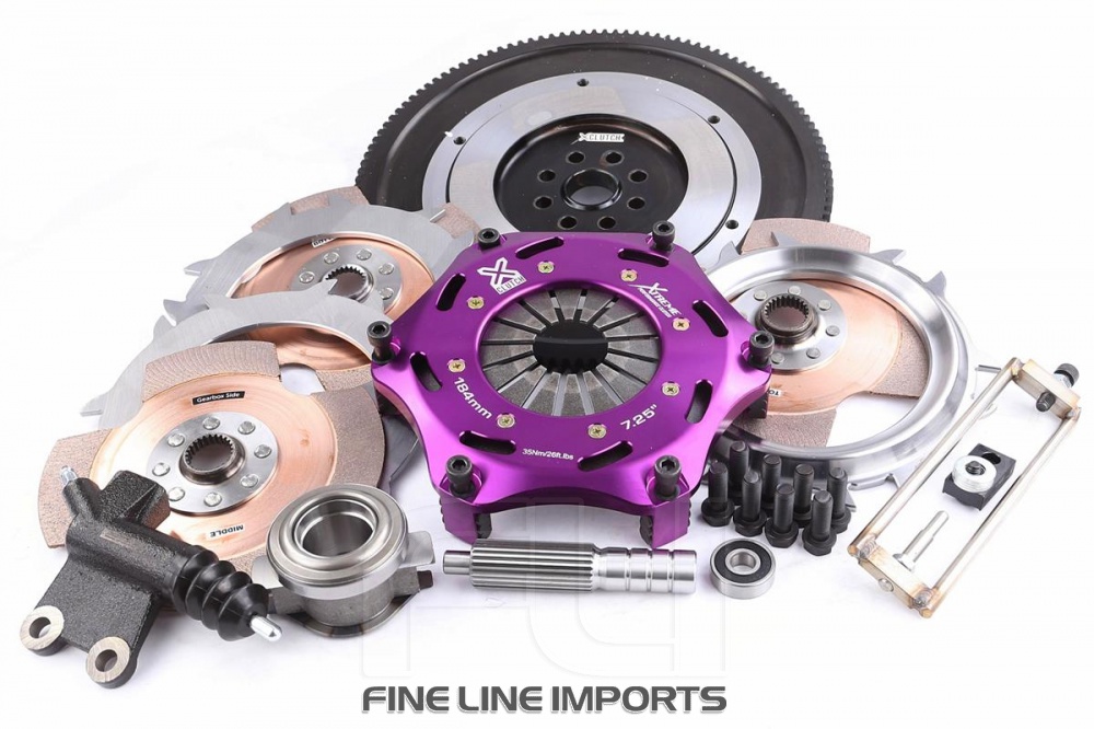 KSU18621-3E Xtreme Performance - 184mm Rigid Ceramic Triple Plate Clutch Kit Incl Flywheel & CSC