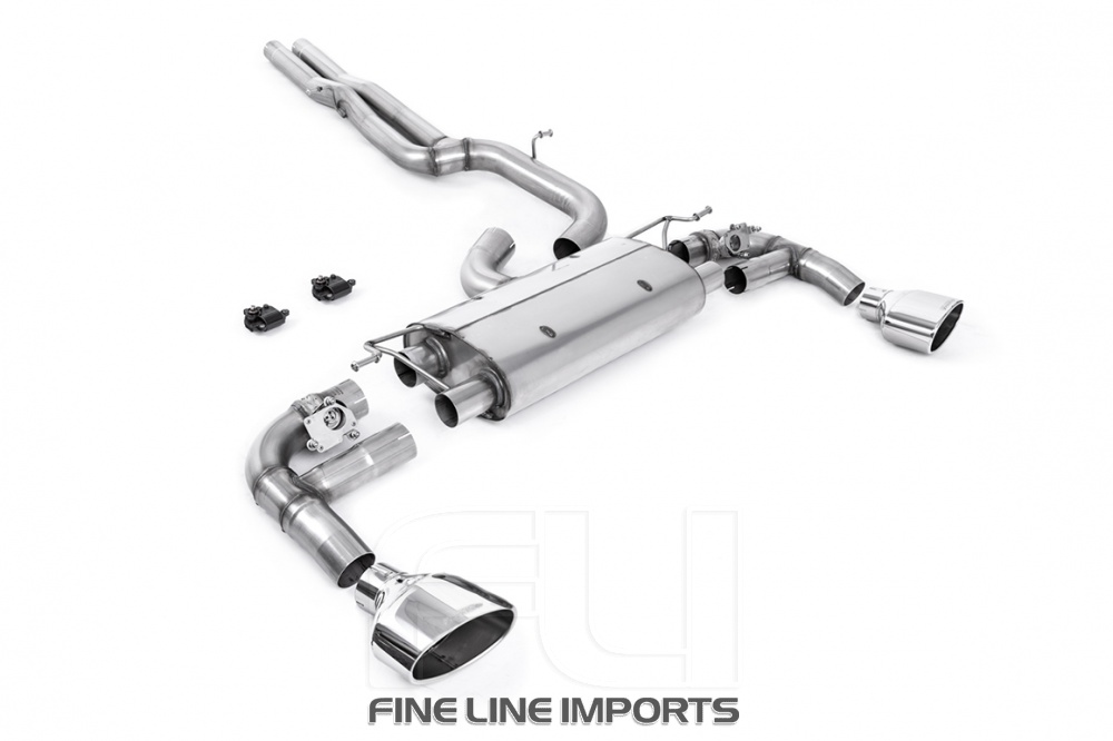 MILLTEK Particulate Filter-back OPF/GPF Back with Polished Ovals - ECE Approved - SSXSE264