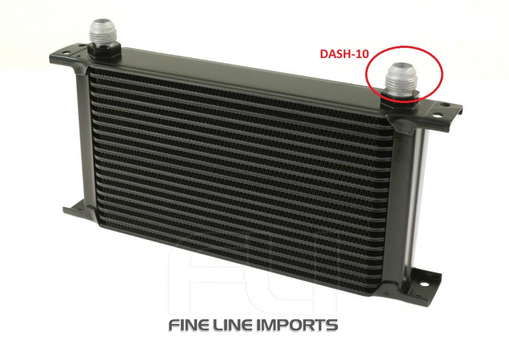 Mocal oliekoeler 7 Rijen - 53mm hoog 210mm - 0.08 liter - Dash10