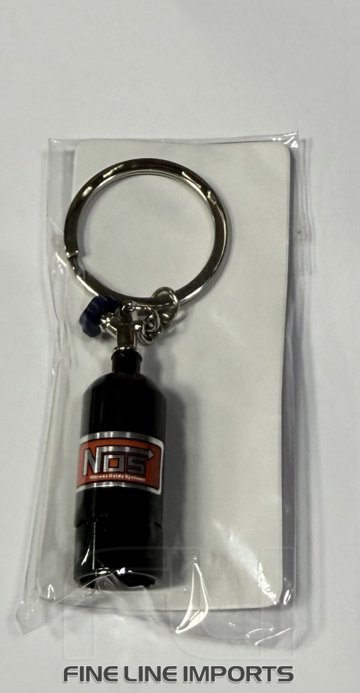 NOS LED bottle keychain (black)