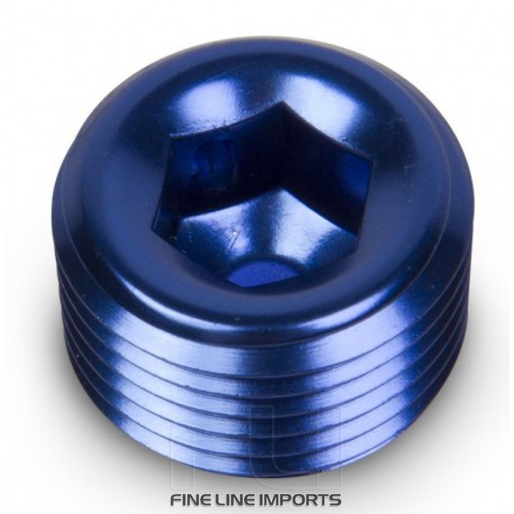 NPT Afdicht Plug met Inbus Kop 1/2 Blauw