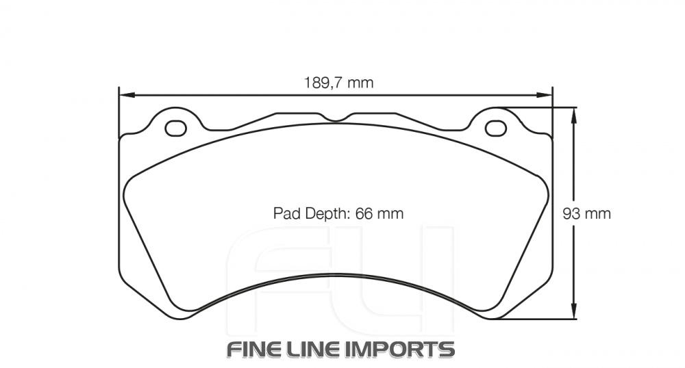 PAGID RSC 1 RACING BRAKE PADS FOR CERAMIC COMPOSITE DISCS