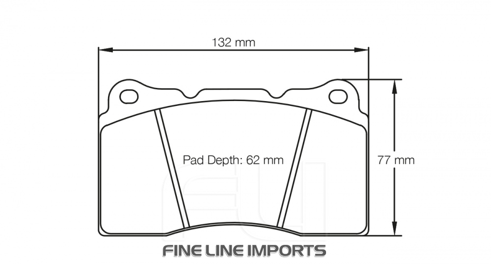 PAGID RSC 1 RACING BRAKE PADS FOR CERAMIC COMPOSITE DISCS