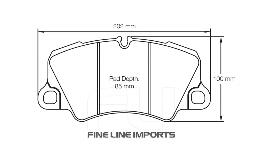 PAGID RSC 1 RACING BRAKE PADS FOR CERAMIC COMPOSITE DISCS