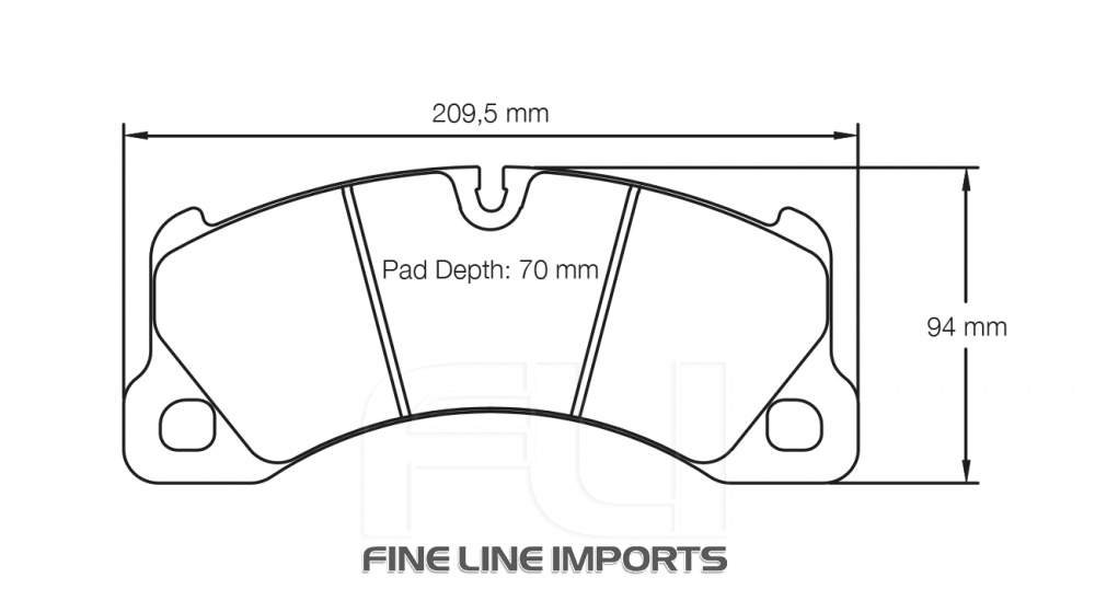 PAGID RSC 1 RACING BRAKE PADS FOR CERAMIC COMPOSITE DISCS