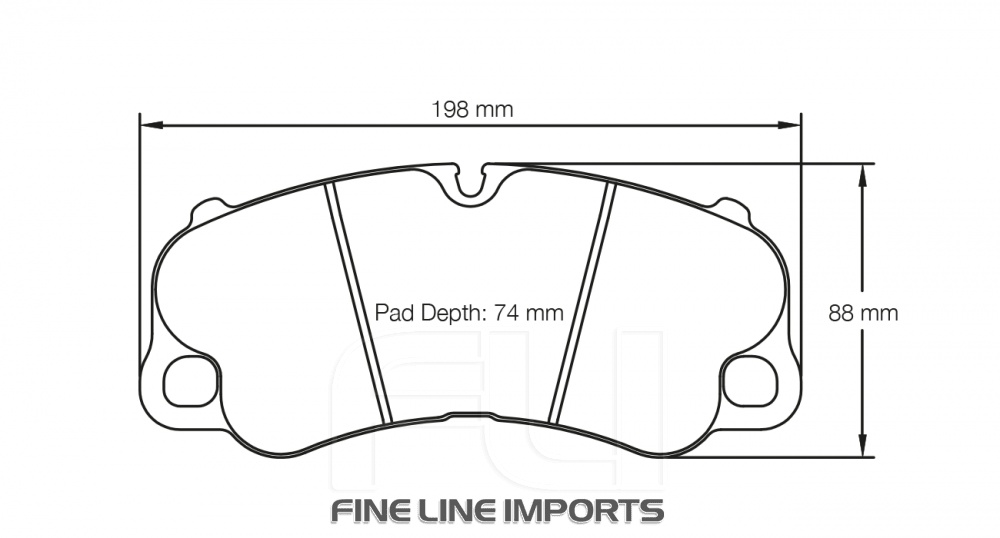 PAGID RSC 1 RACING BRAKE PADS FOR CERAMIC COMPOSITE DISCS