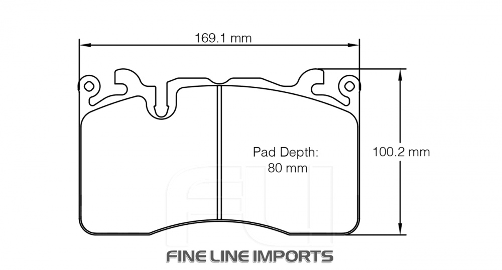 PAGID RSC 1 RACING BRAKE PADS FOR CERAMIC COMPOSITE DISCS