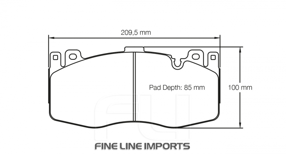 PAGID RSC 2 RACING BRAKE PADS FOR CERAMIC COMPOSITE DISCS