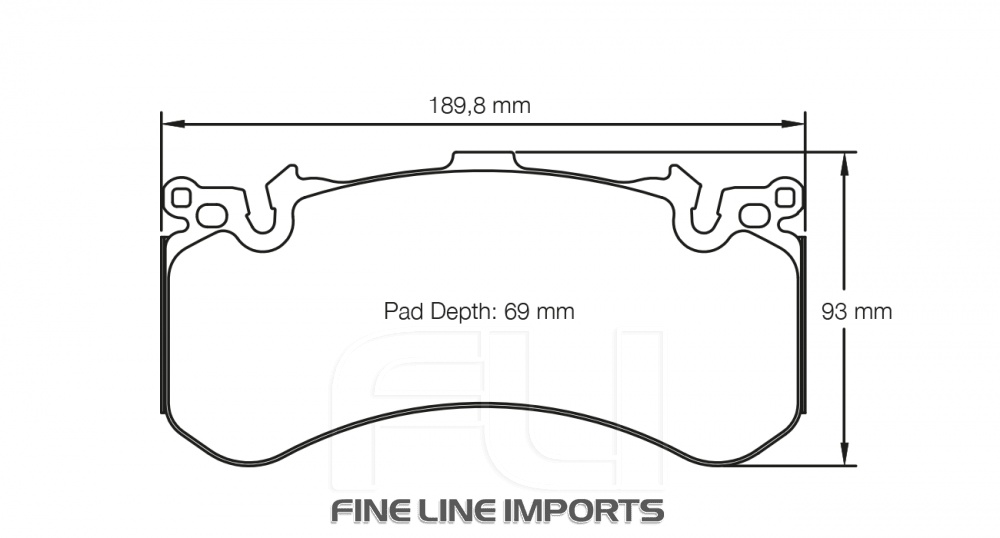 PAGID RSC 2 RACING BRAKE PADS FOR CERAMIC COMPOSITE DISCS